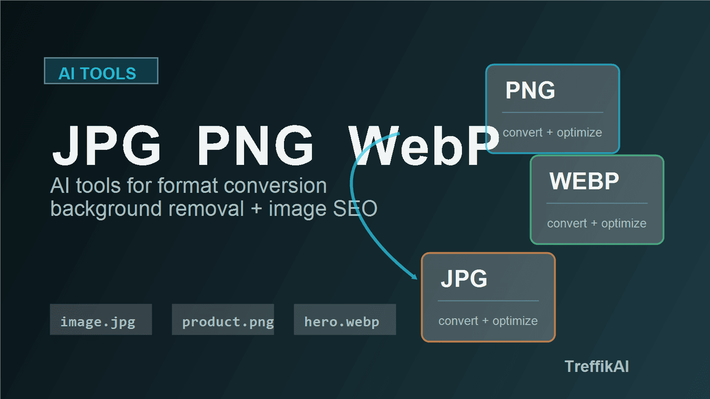 Article cover about JPG, PNG and WebP conversion with AI tools