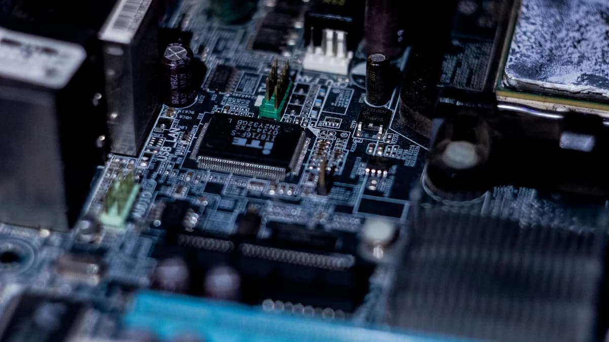 Computer motherboard illustrating the massive architecture behind the Kimi K3 model